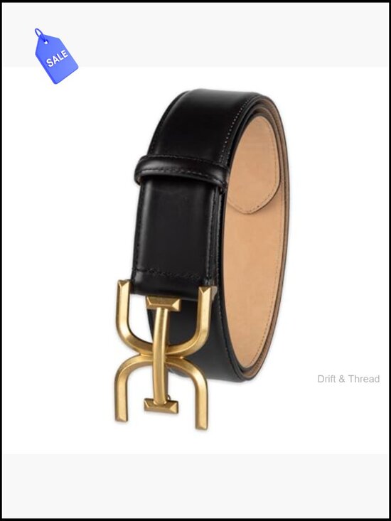 Genuine Leather Belt with Double-E Buckle for Jeans & Trousers main image 6